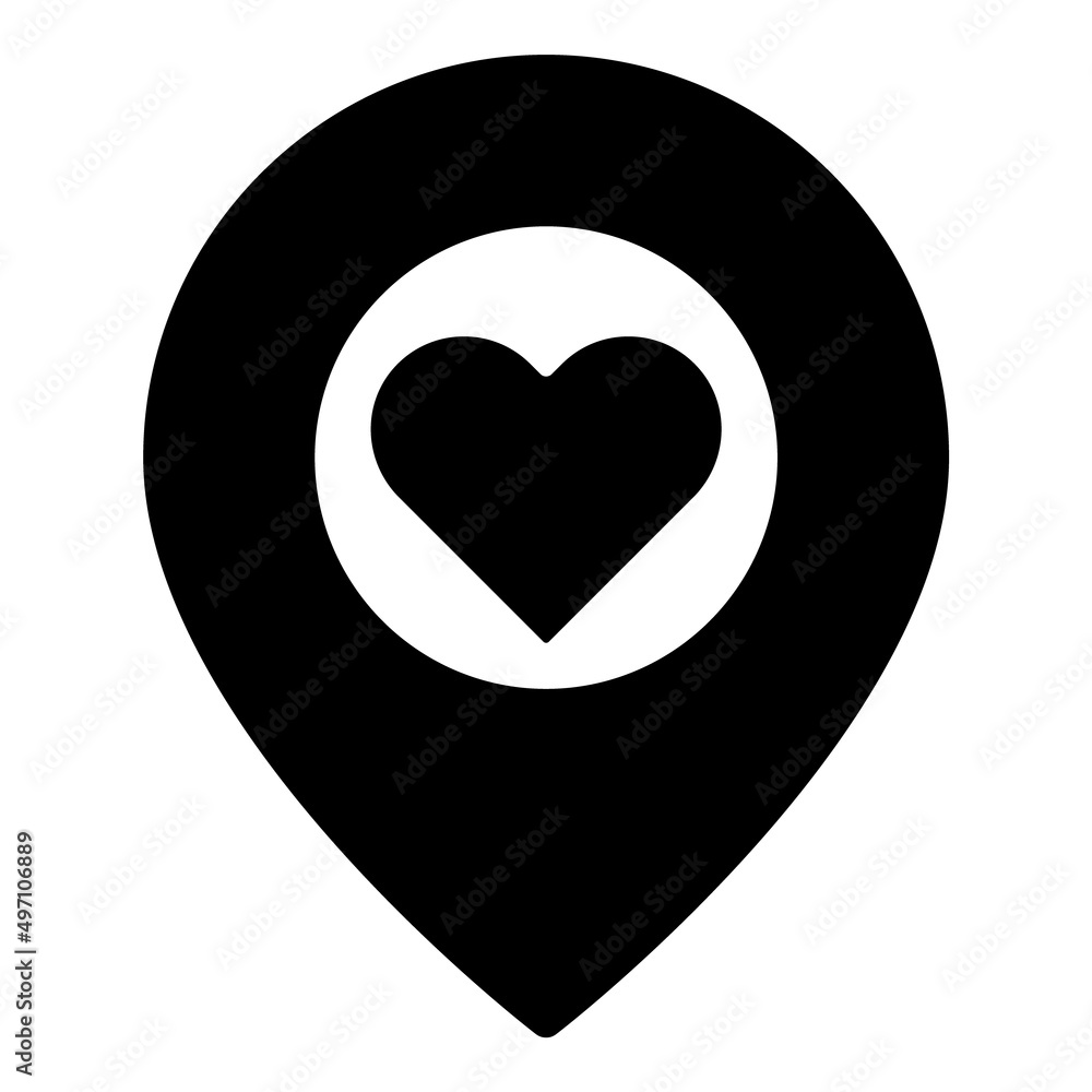 Dating Pin Map Flat Icon Isolated On White Background Dating Pin Map Flat Icon Isolated On White Background