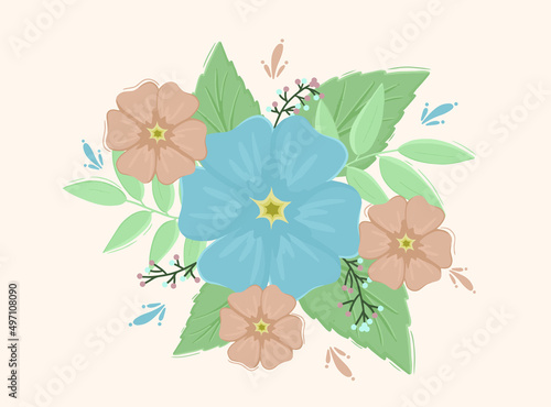 floral background with flowers