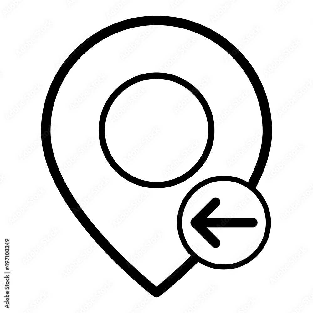 Import Map Pin Flat Icon Isolated On White Background Import Map Pin Flat Icon Isolated On White Background