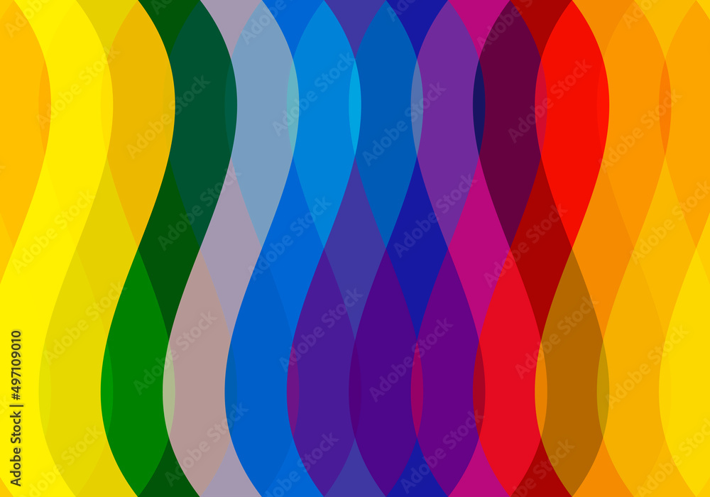 Fototapeta premium Fondo de curvas de multicolor decorativo.