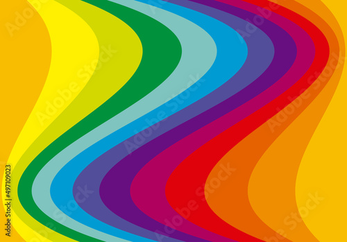 Fondo de curvas de multicolor decorativo.