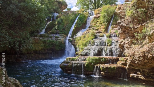 Fotografie, Tablou "Cascade de la Vis" is a waterfall in the "Cirque de Navacelle" in the south of France