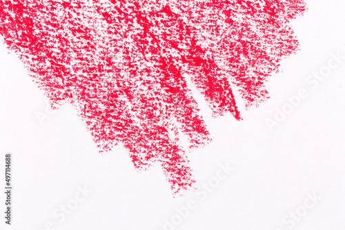 Red crayon draw