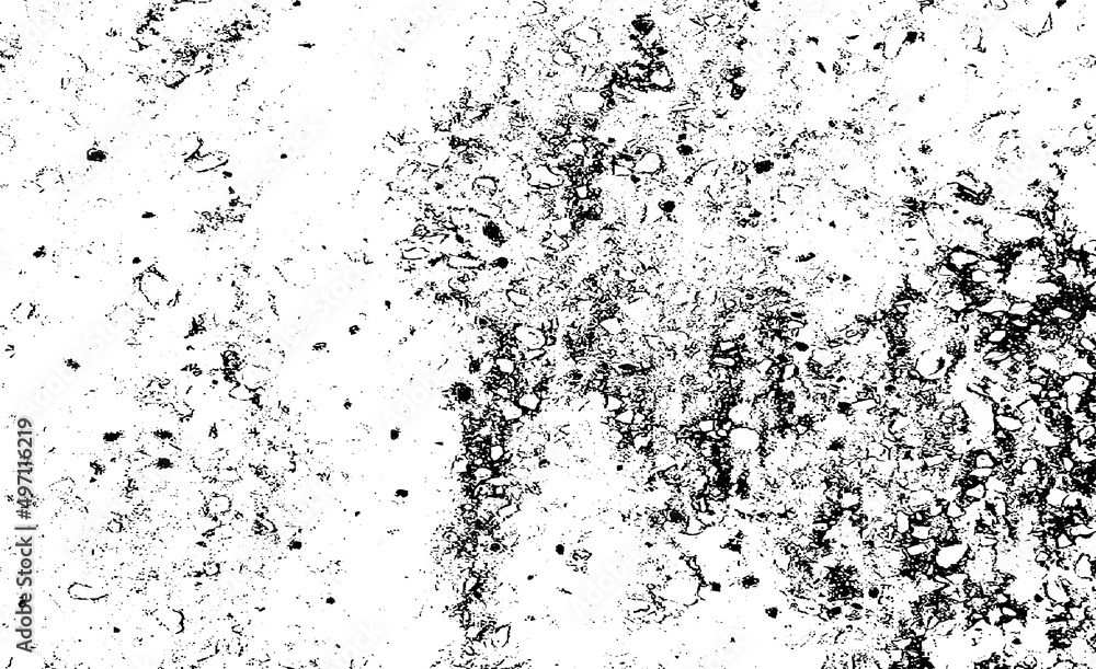 Fototapeta premium Scratched and Cracked Grunge Urban Background Texture Vector. Dust Overlay Distress Grainy Grungy Effect. Distressed Backdrop Vector Illustration. Isolated Black on White Background. EPS 10.