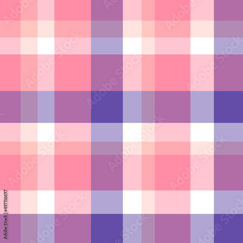 Seamless checkered texture. Abstract pattern for design. Cute colors. Print for textiles