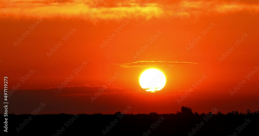 Amazing time lapse of a sunrise in a field Amazing time lapse of a sunrise in a field