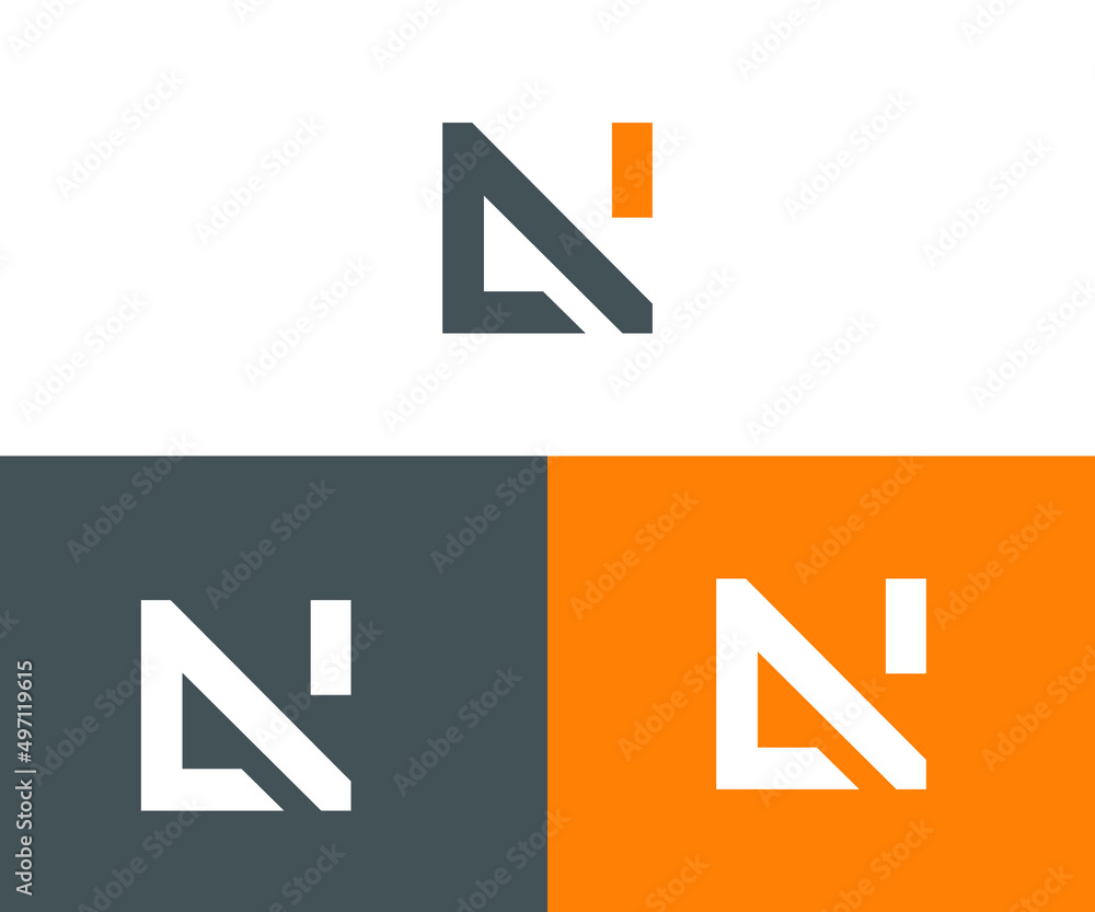 NA logo design Stock Vector | Adobe Stock