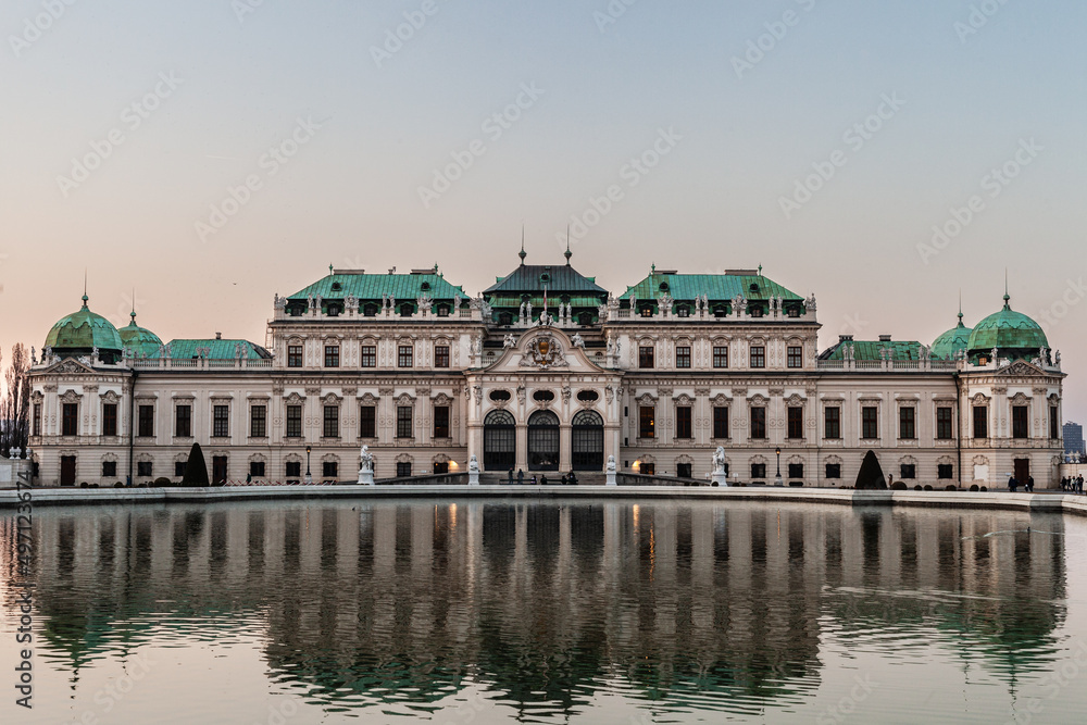 The Belvedere Palace in Vienna