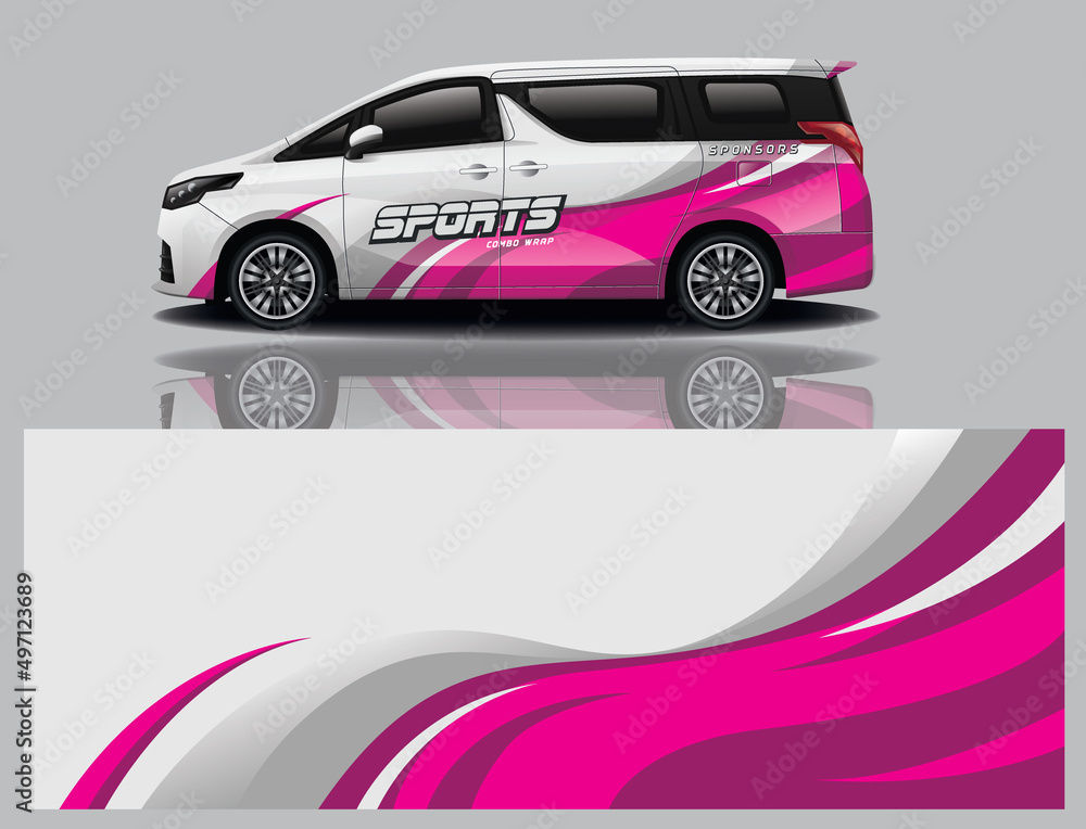 wrap car design template