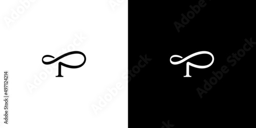 Unique and modern letter P infinity logo design