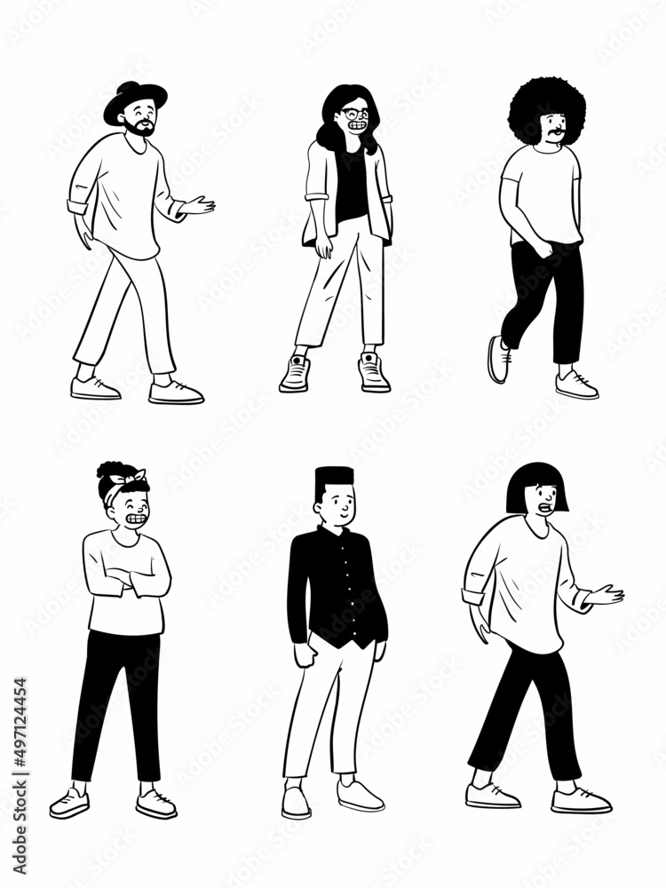 Obraz premium set of people icons 