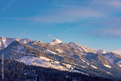 Allgäuer Berge im Winter - Alpen - Schnee