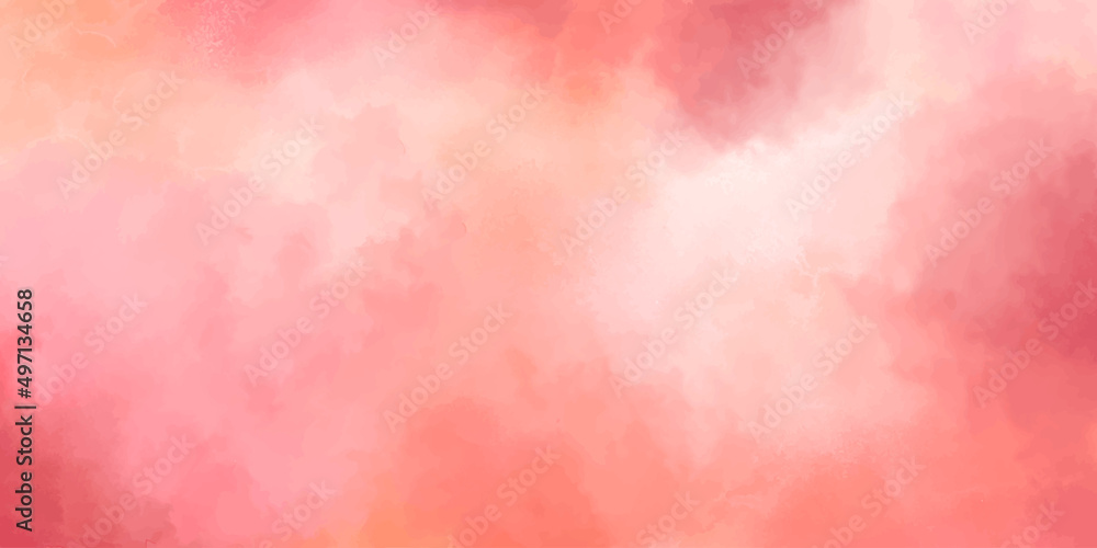 Pink watercolor vector background. Abstract hand paint square stain backdrop. Vector illustration.