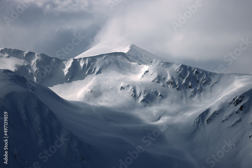 Winter landscape in the Transylvanian Alps - Fagaras Mountains, Romania, Europe © Rechitan Sorin