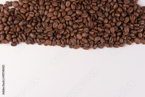 coffee beans white background