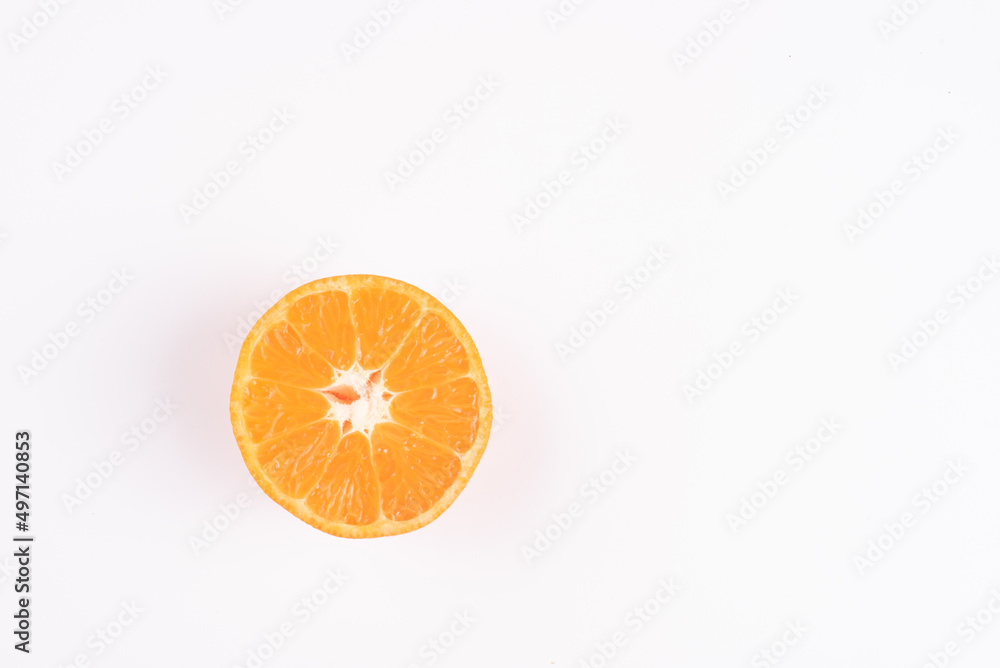 orange on a white orange on a white