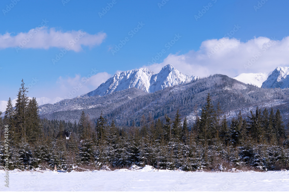 Tatra mountains in winter.