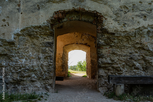 Fototapeta Naklejka Na Ścianę i Meble -  Ruins of medieval monastery Katarinka, Dechtice, Slovakia, Europe