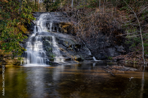 The lower Falls of Greenville s Wayside Park in early spring