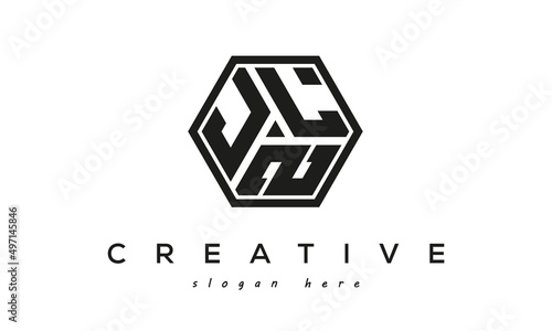 JLZ creative polygon three letter logo design photo