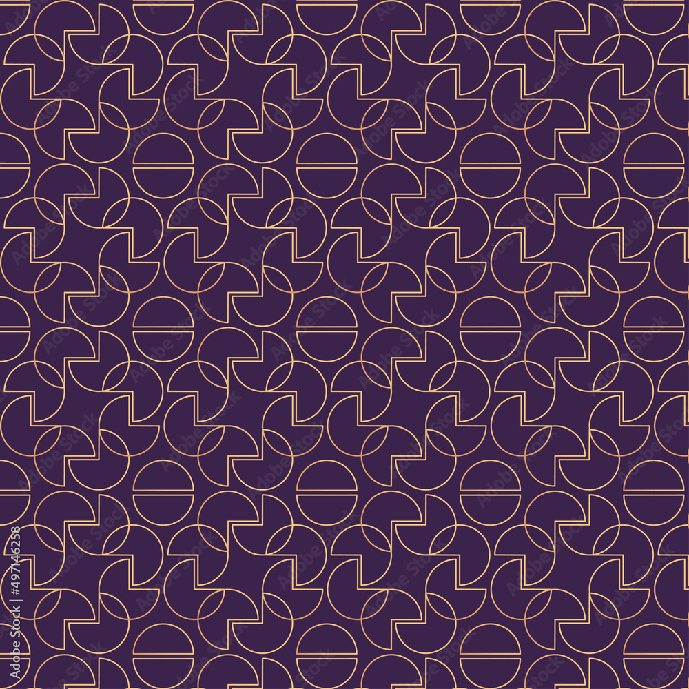 Obraz premium Decorative Abstract Modern simple geometric vector seamless pattern. Trendy effect repeat pattern