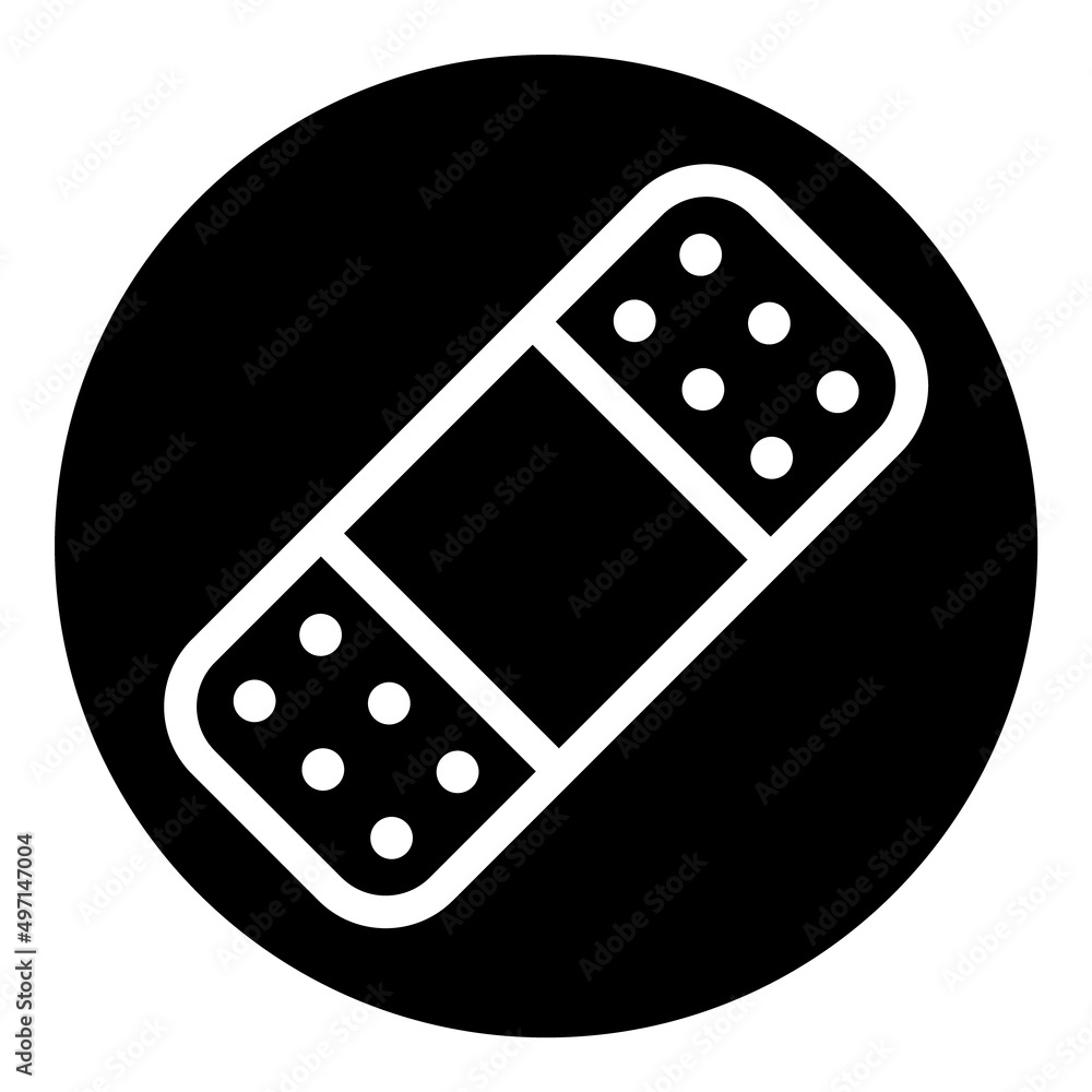 Plaster Medicine Flat Icon Isolated On White Background Plaster Medicine Flat Icon Isolated On White Background