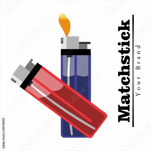 vector gasoline lighter design suitable for logos or symbols