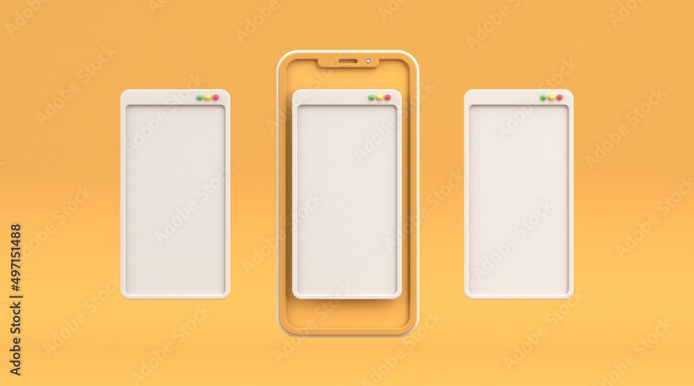 Phone windows UI 3D Phone windows UI 3D