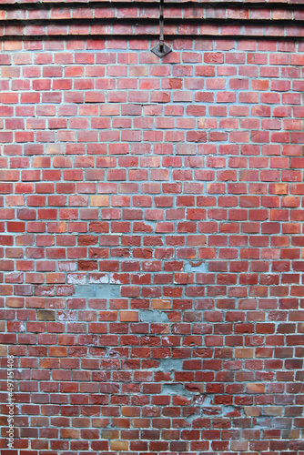 時代を感じるレンガ造りの古い壁 web素材テクスチャ Old brick wall web material texture that feels the times