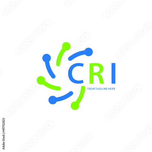 CRI logo design initial creative letter on white background.
CRI vector logo simple, elegant and luxurious,technology logo shape.CRI unique letter logo design. 
