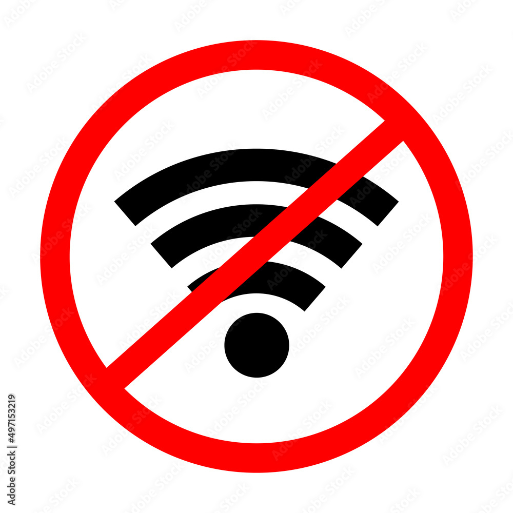 No internet signal vector icon No internet signal vector icon