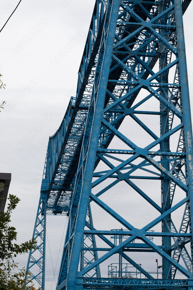 Fototapeta premium Tees Transporter bridge over the river tees