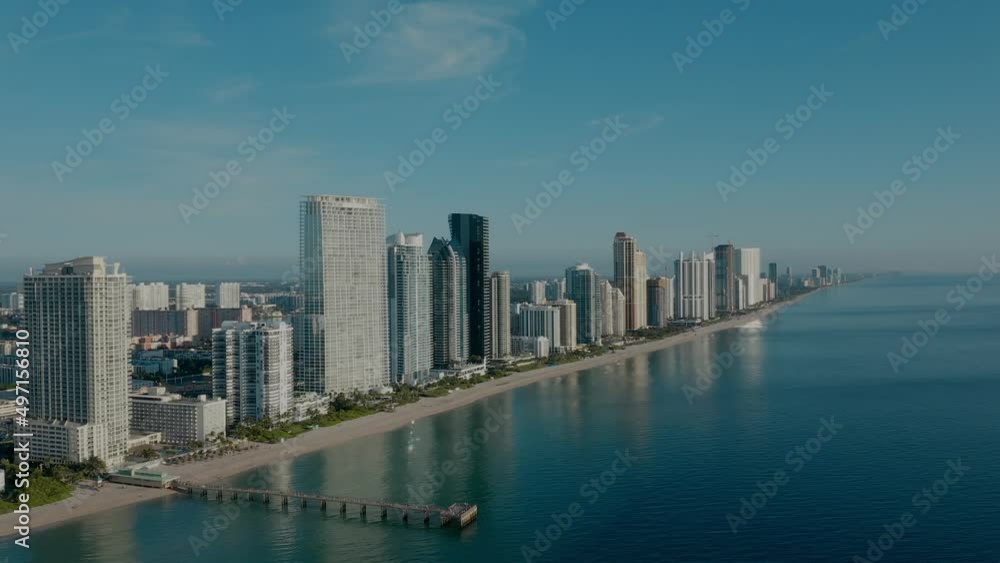 Panoramic view of Sunny Isles Beach, Florida Panoramic view of Sunny Isles Beach, Florida