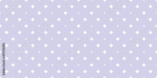Simple vector seamless pattern with small diamond shapes, stars, rhombuses. Subtle abstract lilac colored geometric texture. Elegant minimal repeat background. Repeat design for print, wallpaper, wrap