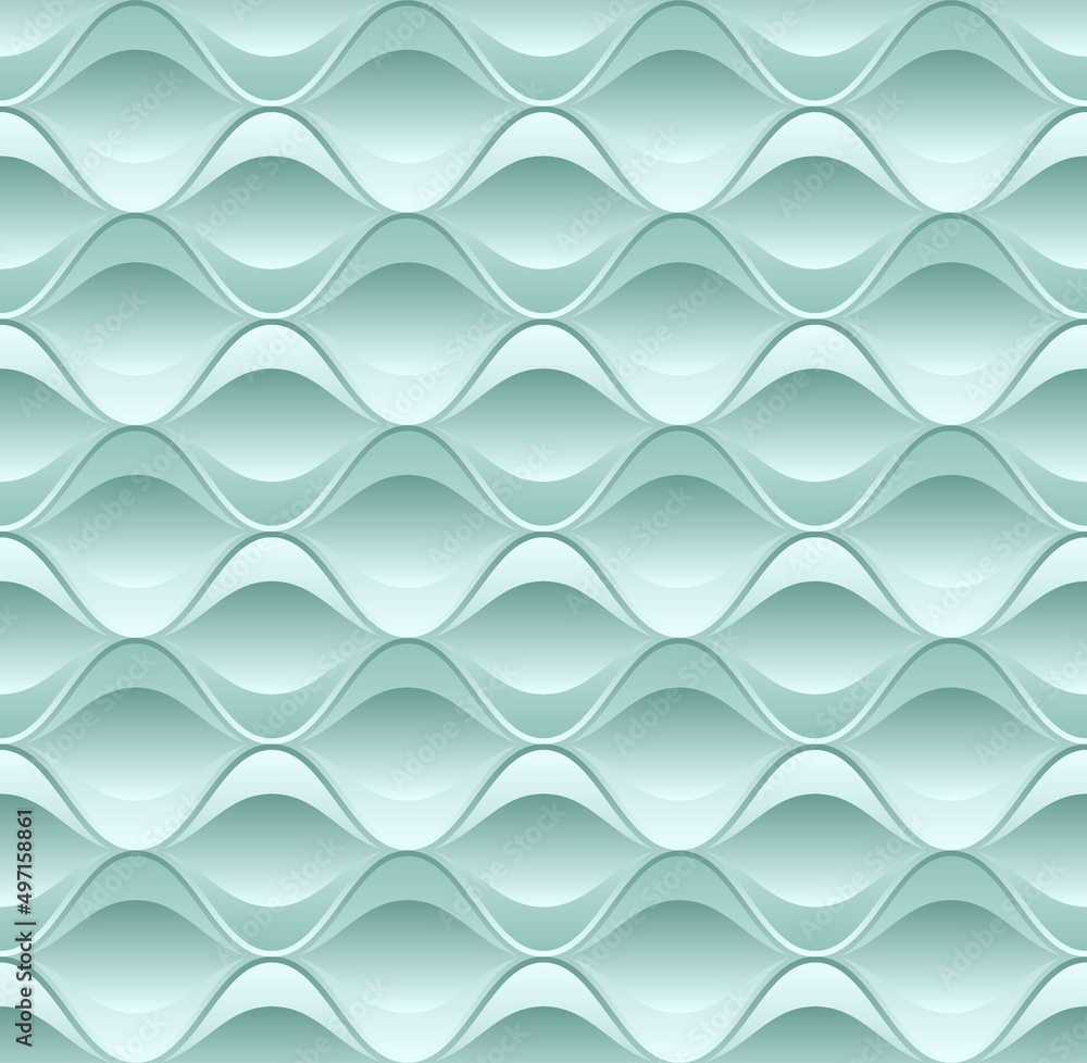 3D wavy background, seamless pattern 3D wavy background, seamless pattern