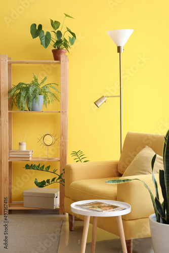 Interior of bright living r...
