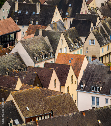 Obraz na płótnie Chartres rooftops