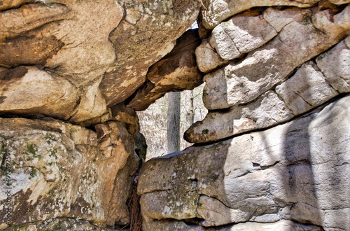 Boulders at Moss Rock Preserve in Hoover, Alabama, USA