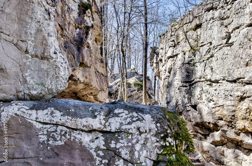 Boulders at Moss Rock Preserve in Hoover, Alabama, USA