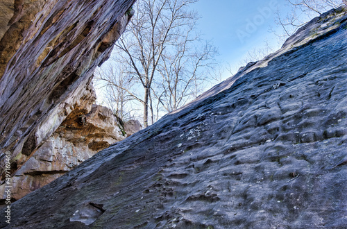 Boulders at Moss Rock Preserve in Hoover, Alabama, USA