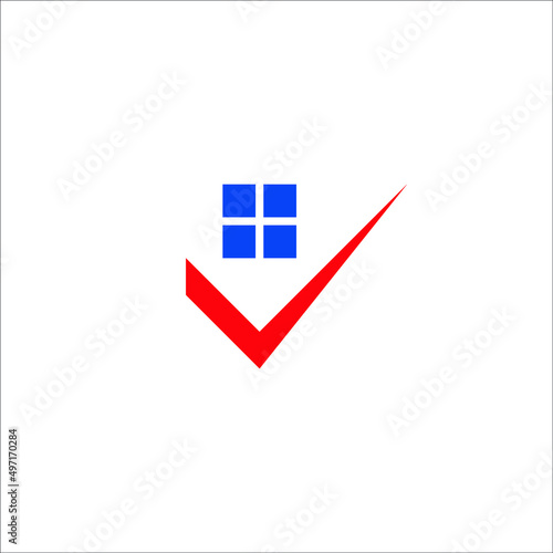 Free Download The logo design is window home and checklist - GFXLoad