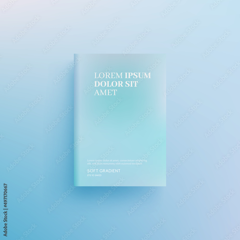 Beautiful pastel color book cover design, brochure background. Stock