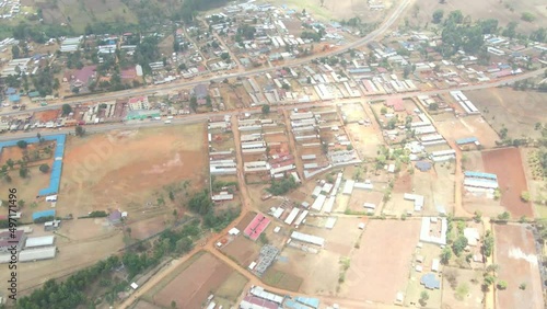 aerial drone view kamatira in west pokot, kapenguria, Kenya photo