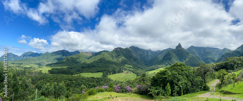 panorama of the mountains