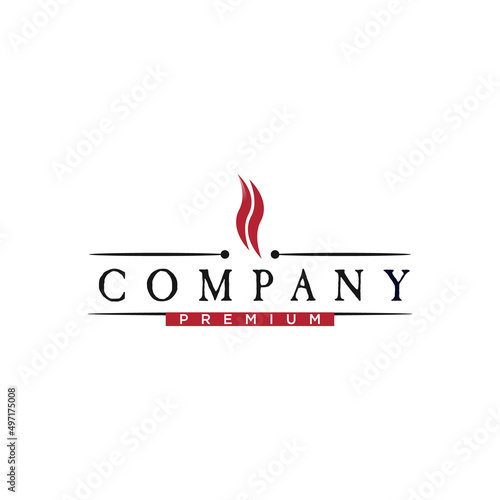 Vintage BBQ Grill, Barbekyu, Barbeque Logo desain vektor