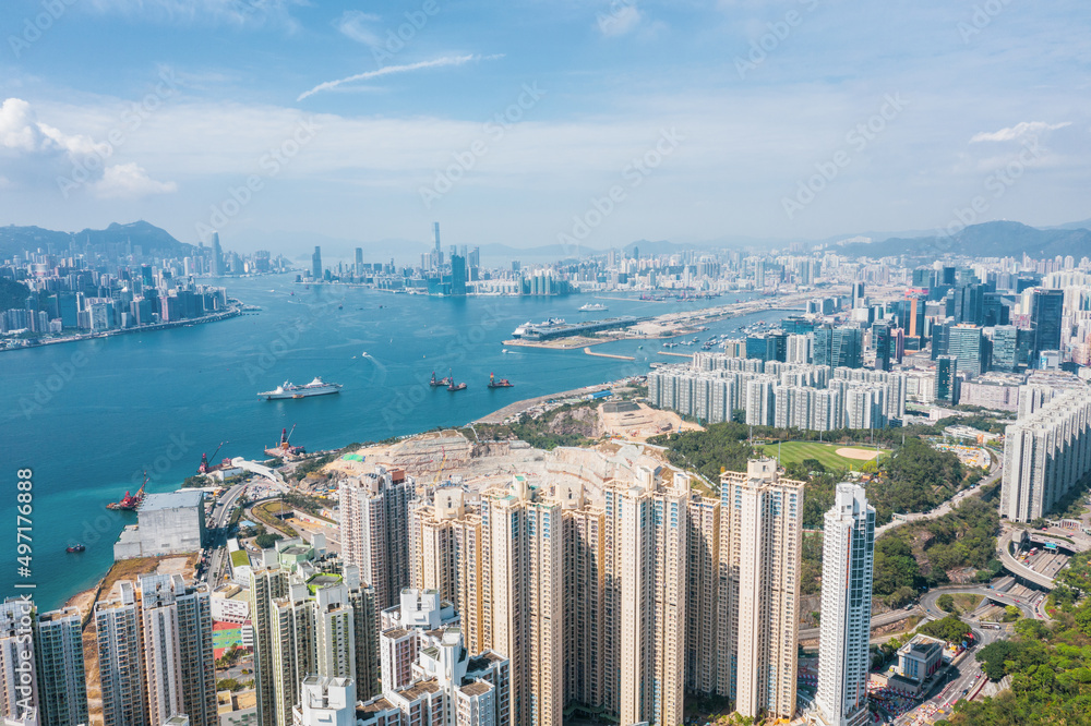 Fototapeta premium Residential area in Hong Kong