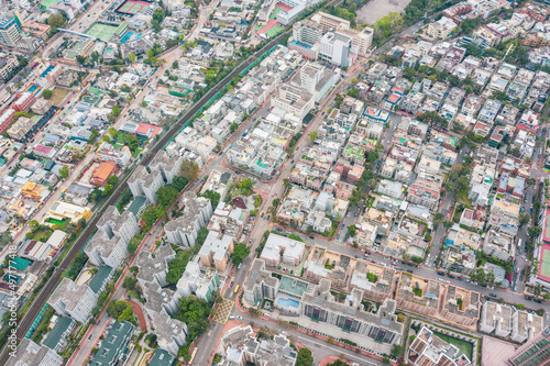 Aerial view of Kowloon, Hong Kong © gormakuma
