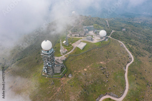 observatory station in Tai Mo Shan, Highest peak in Hong Kong photo