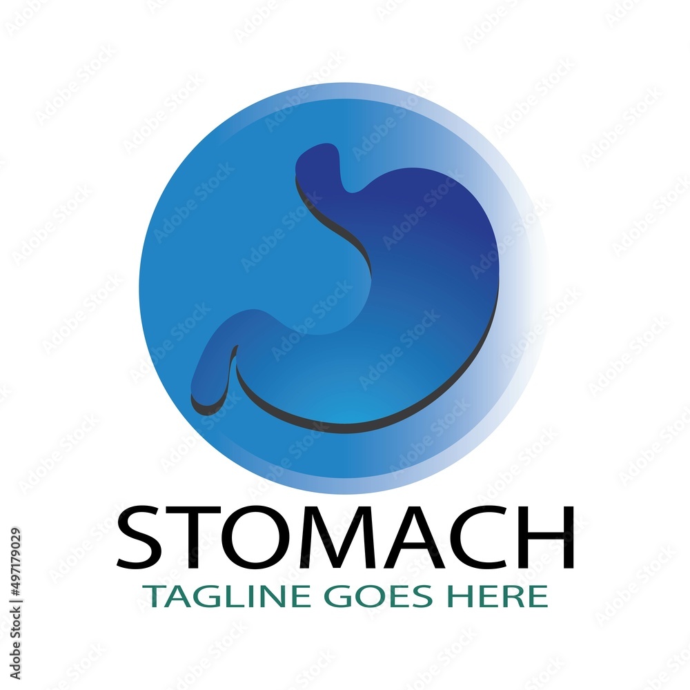 Fototapeta premium stomach care logo concept icon designs vector
