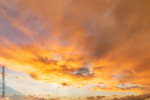 Beautiful colorful sky sunset clouds background
